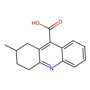 (S)-2-Methyl-1,2,3,4-tetrahydroacridine-9-carboxylic acid structure