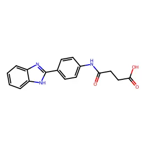 4-{[4-(1H-benzimidazol-2-yl)phenyl]amino}-4-oxobutanoic acid structure