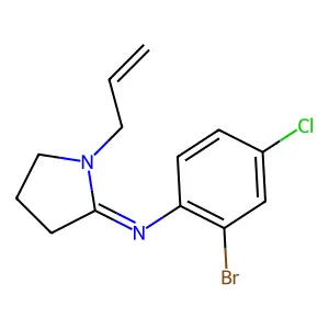 Imidazo(1,2-c)quinazoline, 5-(4-chlorophenyl)-2,3,5,6-tetrahydro- structure