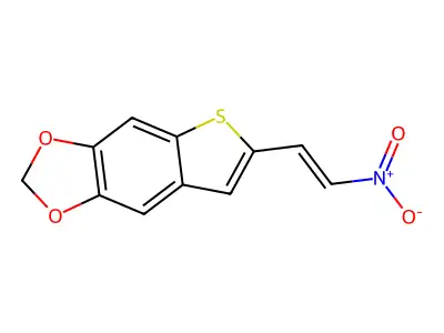 6-(2-Nitroethenyl)thieno[2,3-f]-1,3-benzodioxole structure