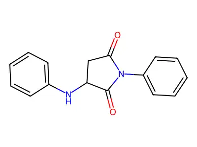 3-Anilino-1-phenylsuccinimide structure