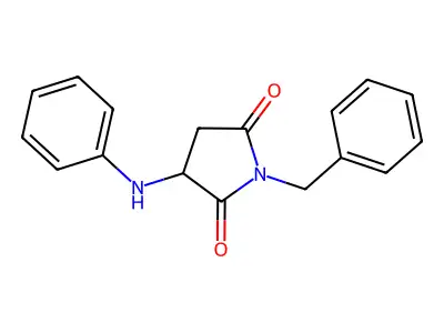 1-Benzyl-3-(phenylamino)pyrrolidine-2,5-dione structure