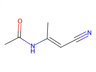 N-(1-cyanoprop-1-en-2-yl)acetamide structure