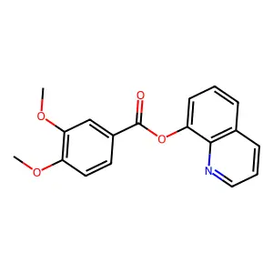 Quinolin-8-yl 3,4-dimethoxybenzoate structure