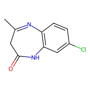 2H-1,5-Benzodiazepin-2-one, 8-chloro-1,3-dihydro-4-methyl- structure