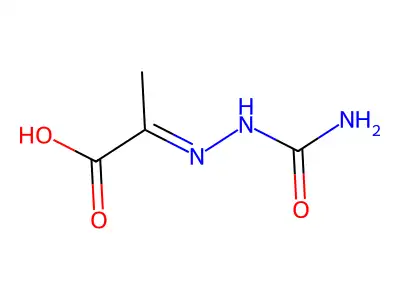 2-(氨基甲酰亚肼基)丙酸 structure
