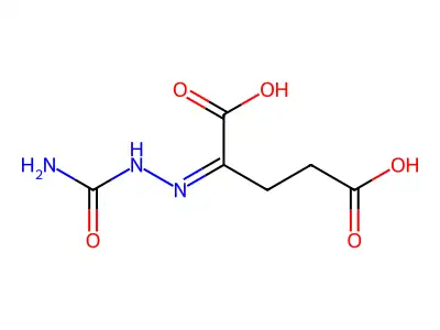 2-(氨基甲酰亚肼基)戊二酸 structure