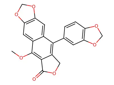 Justicidin D structure