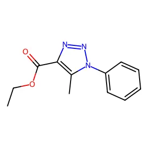 ethyl 5-methyl-1-phenyl-1H-1,2,3-triazole-4-carboxylate structure