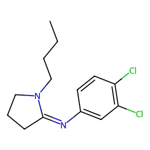 N-(1-Butyl-2-pyrrolidinylidene)-3,4-dichlorobenzenamine structure