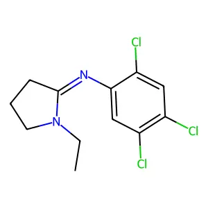 2-Oxazolidinone, 3-(p-nitrophenyl)-5-(2-propynyloxymethyl)- structure
