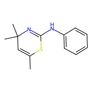 4H-1,3-Thiazin-2-amine, 4,4,6-trimethyl-N-phenyl- structure