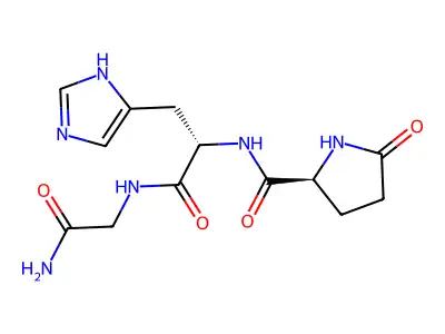 Pglu-his-gly酰胺 structure