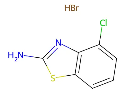 4-氯苯并噻唑-2-胺单氢溴酸盐 structure