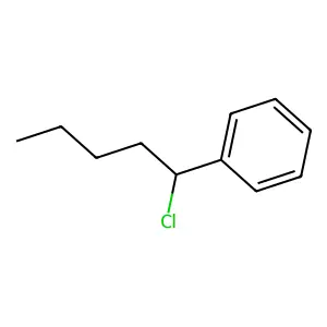 Benzene, (1-chloropentyl) structure