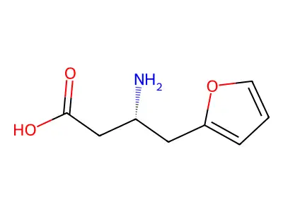 (S)-3-Amino-4-(2-furyl)-butyric acid structure