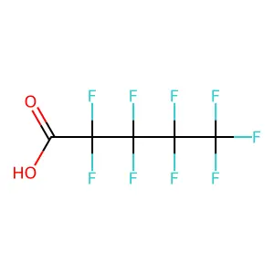 全氟戊酸 structure