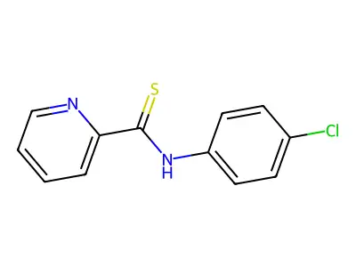 N-(4-chlorophenyl)pyridine-2-carbothioamide structure