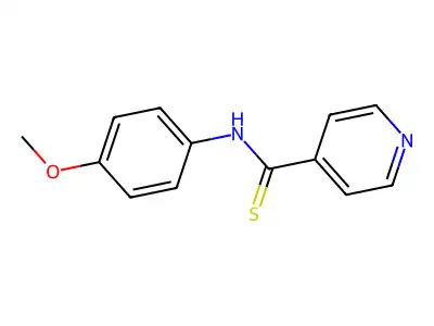 N-(4-methoxyphenyl)pyridine-4-carbothioamide structure