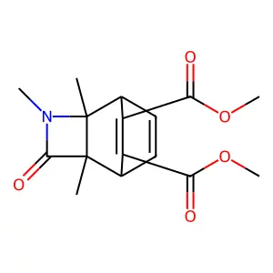 DIMETHYL 2,3,5-TRIMETHYL-4-OXO-3-AZATRICYCLO[4.2.2.0(2,5)]DECA-7,9-DIENE-7,8-DICARBOXYLATE structure