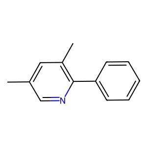 3,5-Dimethyl-2-phenylpyridine structure