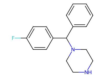 1-(4-Fluorobenzyl)piperazine structure