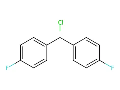 1,1'-(Chloromethylene)bis(4-fluorobenzene) structure