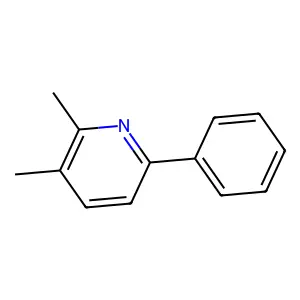 2,3-Dimethyl-6-phenylpyridine structure