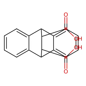 rel-(11R,12S)-9,10-Dihydro-9,10-ethanoanthracene-11,12-dicarboxylic acid structure