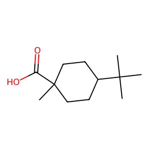 (1r,4r)-4-Tert-butyl-1-methylcyclohexane-1-carboxylic acid structure
