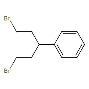 1,5-Dibromo-3-phenylpentane structure