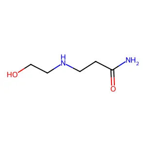 3-((2-羟乙基)氨基)丙酰胺 structure