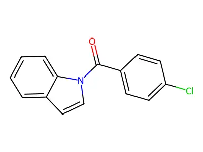 (4-chlorophenyl)(1H-indol-1-yl)methanone structure
