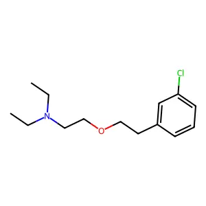 Triethylamine, 2-((m-chlorophenethyl)oxy)- structure