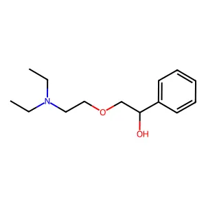 Benzyl alcohol, alpha-((2-(diethylamino)ethoxy)methyl)- structure