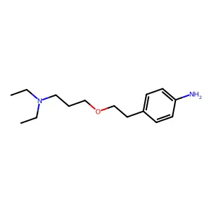 Aniline, p-(2-(3-(diethylamino)propoxy)ethyl)- structure