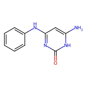 4-Amino-6-(phenylamino)-2(1H)-pyrimidinone structure