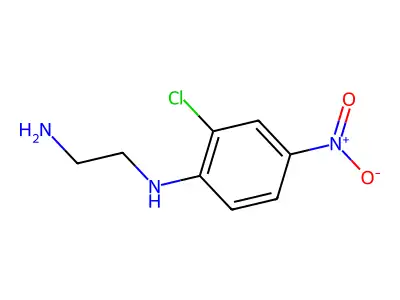 N-(2-chloro-4-nitrophenyl)ethane-1,2-diamine structure