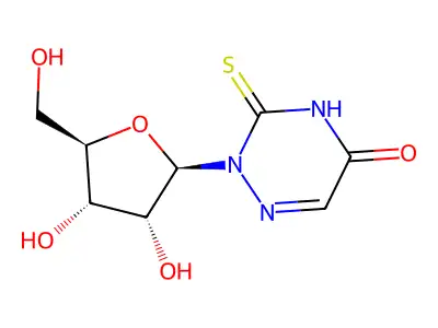 2-Thio-6-azauridine structure