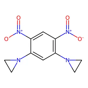 1,1'-(4,6-Dinitro-1,3-phenylene)bis(aziridine) structure
