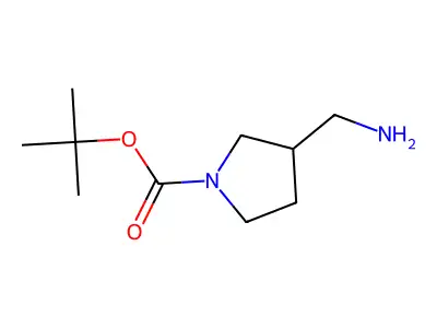 tert-Butyl (3R)-3-(aminomethyl)pyrrolidine-1-carboxylate structure