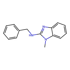 N-benzyl-1-methyl-1H-benzo[d]imidazol-2-amine structure