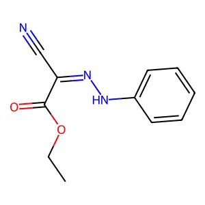 (Z)-(ethyl cyano(2-phenylhydrazin-1-ylidene)formate) structure