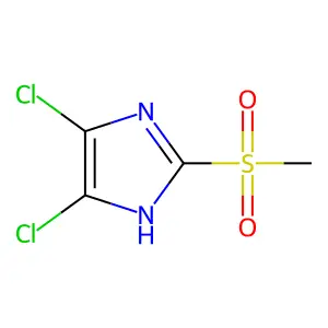 4,5-dichloro-2-methylsulfonyl-1H-imidazole structure