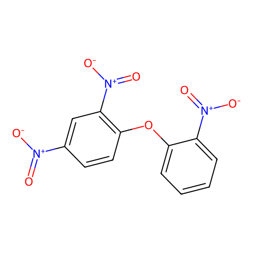 2,4-Dinitro-1-(2-nitrophenoxy)benzene structure