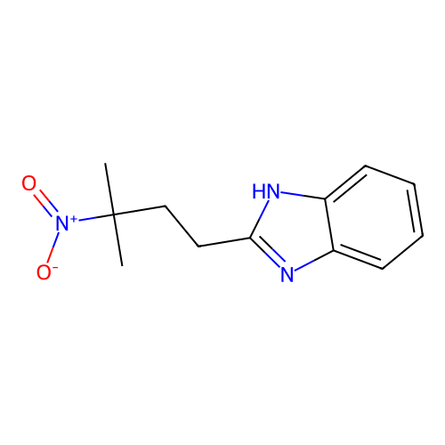 2-(3-methyl-3-nitrobutyl)-1H-benzimidazole structure