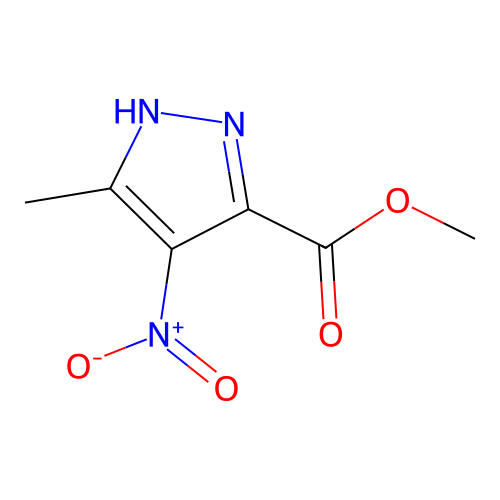 1H-Pyrazole-3-carboxylic acid, 5-methyl-4-nitro-, methyl ester structure