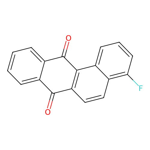 Benz(a)anthracene-7,12-dione, 4-fluoro- structure