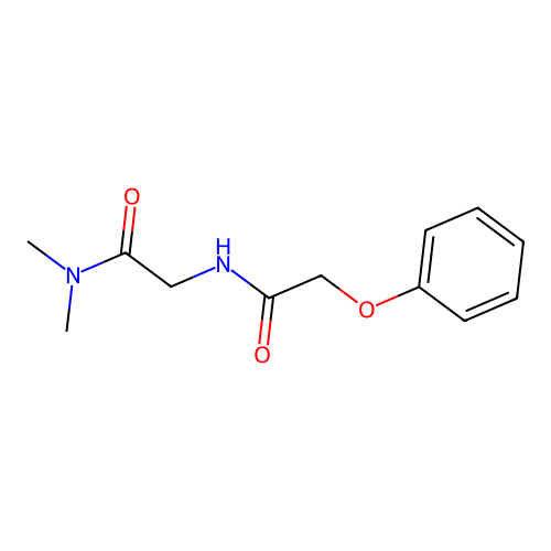 N,N-dimethyl-2-[(2-phenoxyacetyl)amino]acetamide structure