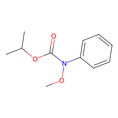 Isopropyl methoxy(phenyl)carbamate structure